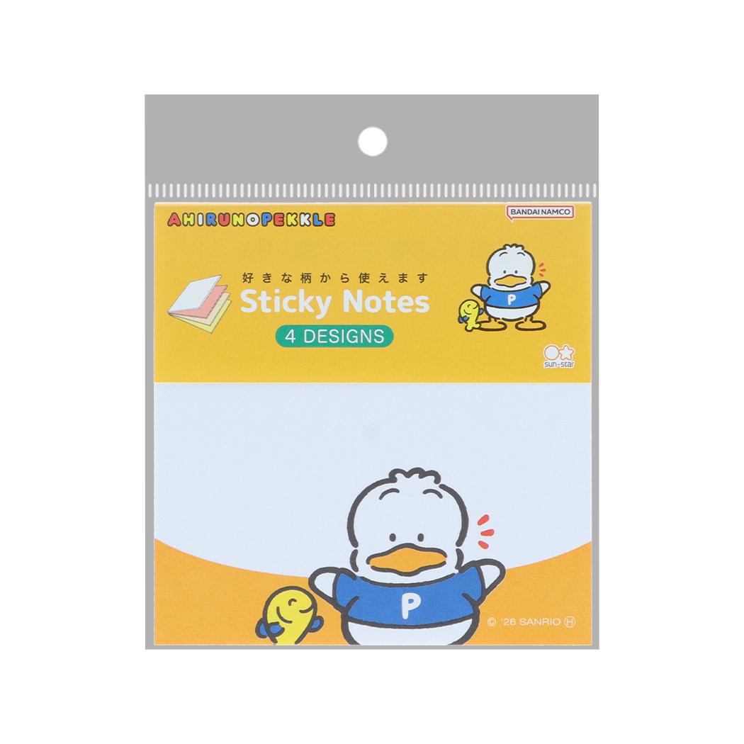 サンリオキャラクターズ 付せん 付箋メモ レトロ あひるのペックル Sanrio サンスター文具