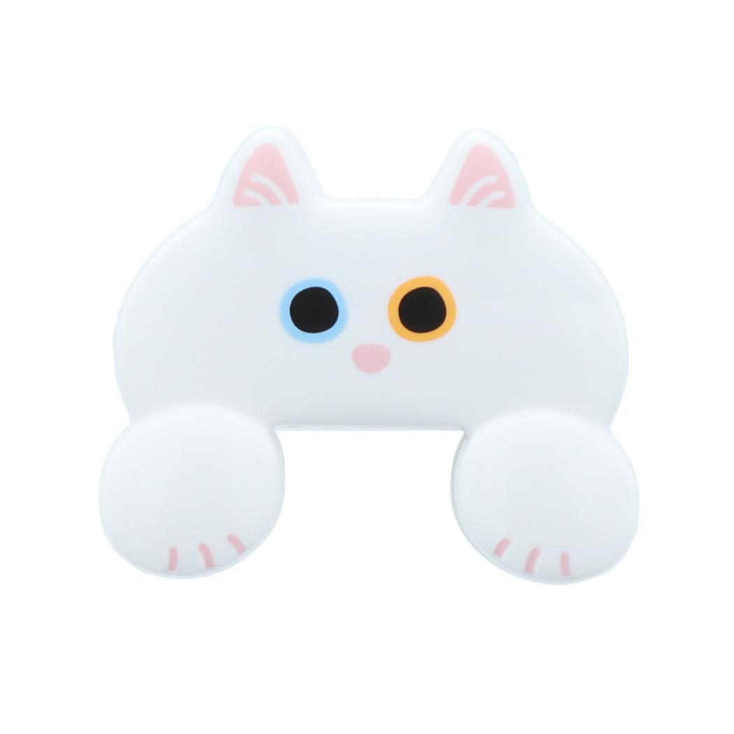 猫 クリップ ダイカットクリップ JITTOME シロ ねこ サンスター文具 おもしろ雑貨 かわいい 事務用品 キャラクター グッズ メール便可 シネマコレクション