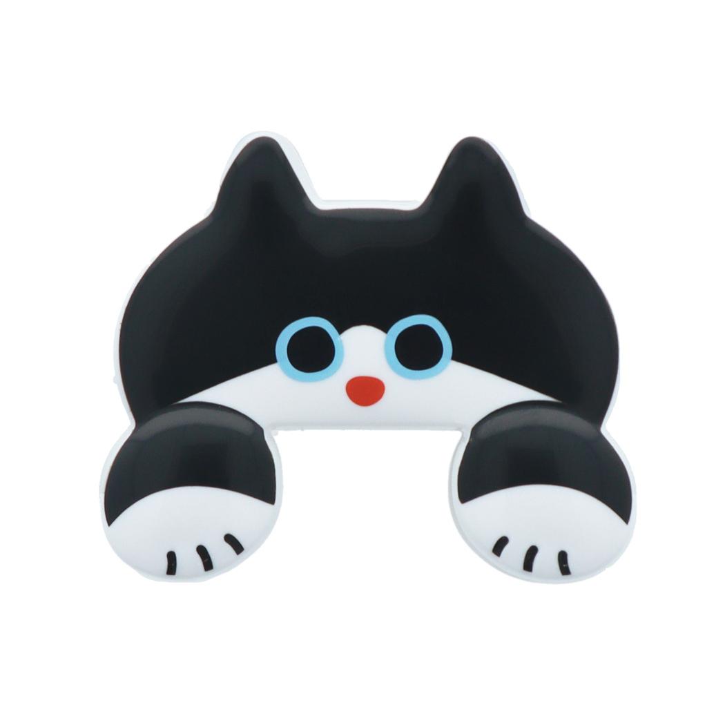 猫 クリップ ダイカットクリップ JITTOME ハチワレ ねこ サンスター文具 おもしろ雑貨 かわいい 事務用品 キャラクター グッズ メール便可 シネマコレクション