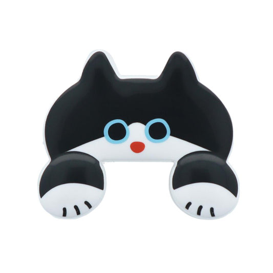 猫 クリップ ダイカットクリップ JITTOME ハチワレ ねこ サンスター文具 おもしろ雑貨 かわいい 事務用品 キャラクター グッズ メール便可 シネマコレクション