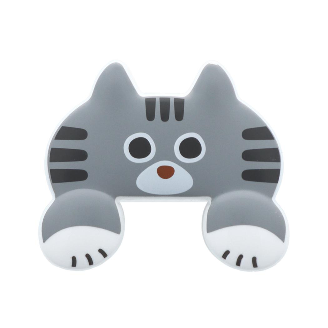 猫 クリップ ダイカットクリップ JITTOME サバトラ ねこ サンスター文具 おもしろ雑貨 かわいい 事務用品 キャラクター グッズ メール便可 シネマコレクション