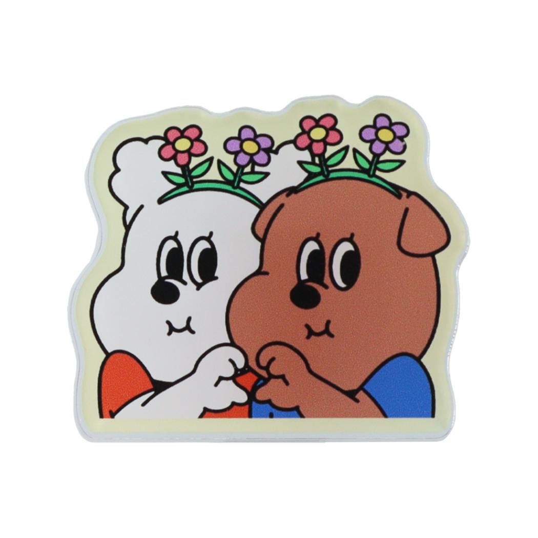 1107 イルイルゴンチル クリップ アクリルクリップ C サンスター文具 事務用品 ダイカットクリップ キャラクター グッズ メール便可 シネマコレクション