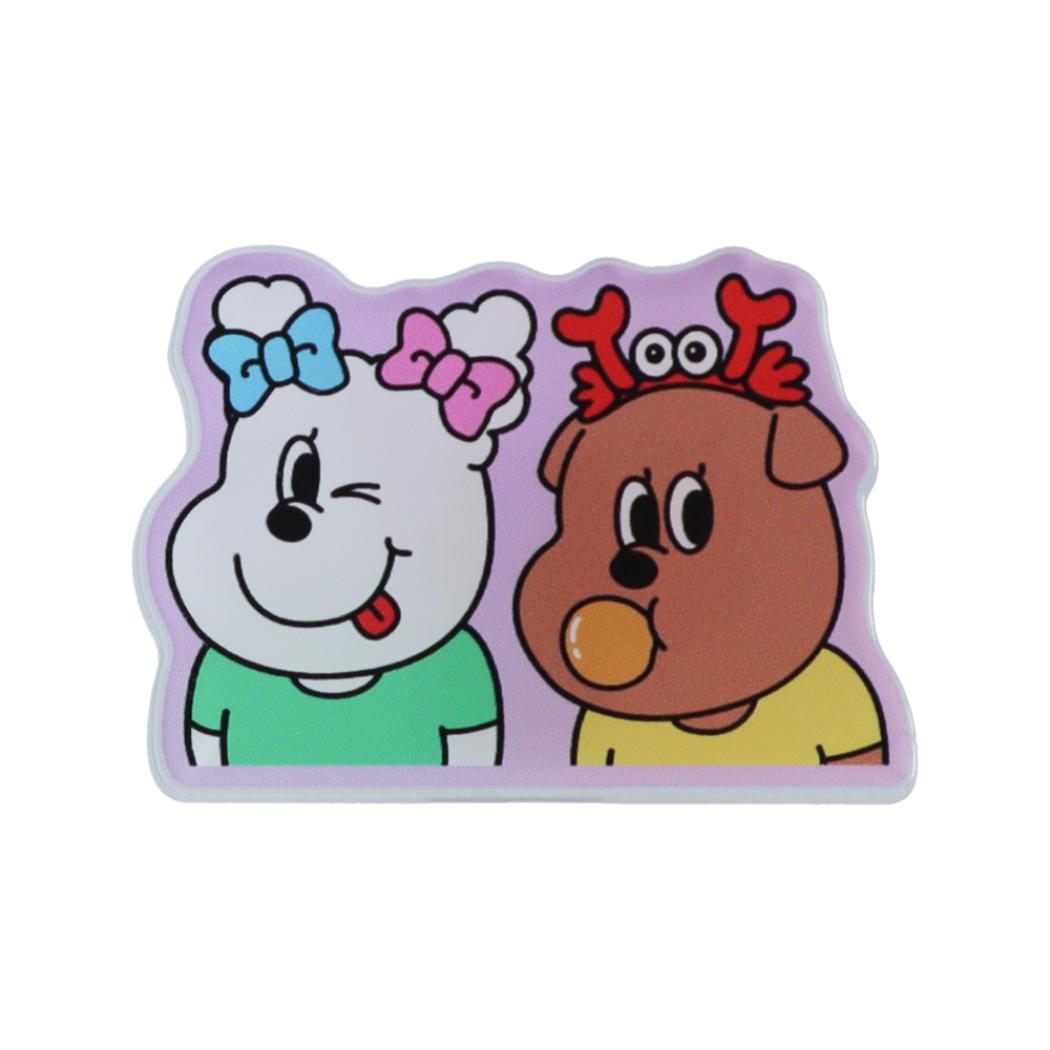 1107 イルイルゴンチル クリップ アクリルクリップ D サンスター文具 事務用品 ダイカットクリップ キャラクター グッズ メール便可 シネマコレクション