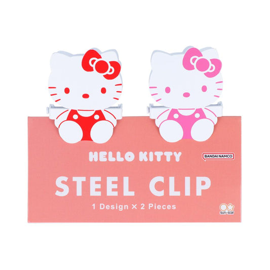 ハローキティ クリップ スチールクリップ New Life Collection サンスター文具 事務用品 文房具 キャラクター グッズ メール便可 シネマコレクション
