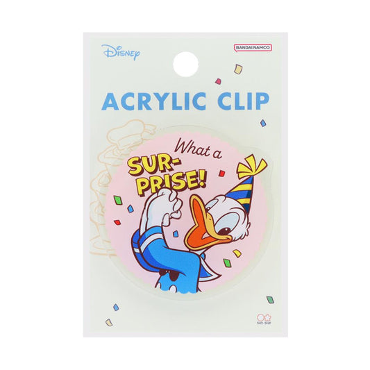 ドナルドダック クリップ アクリルクリップ HD ディズニー サンスター文具 事務用品 キャラクター グッズ メール便可 シネマコレクション