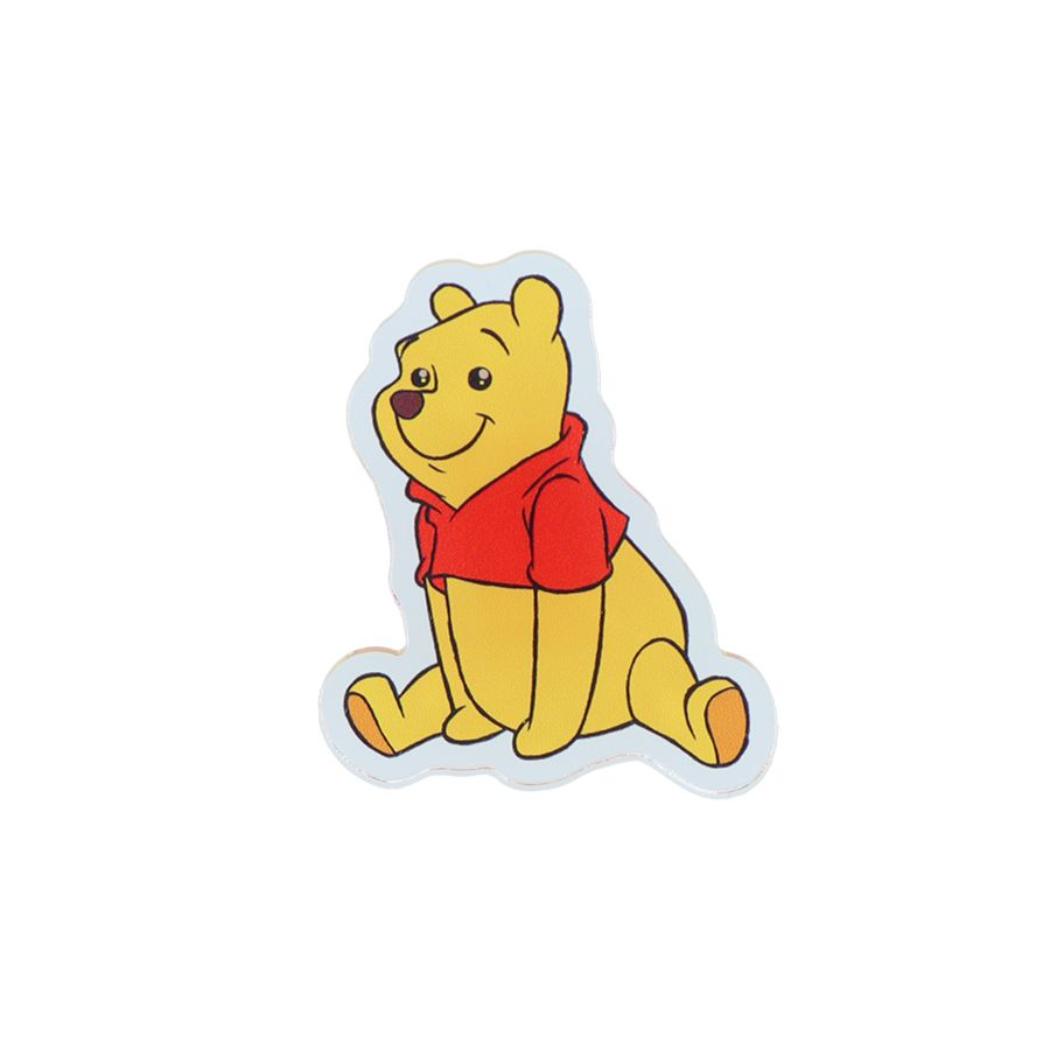 くまのプーさん クリップ アクリルクリップ キラキラ瞳 ディズニー サンスター文具 事務用品 ダイカットクリップ キャラクター グッズ メール便可 シネマコレクション