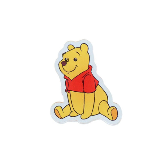 くまのプーさん クリップ アクリルクリップ キラキラ瞳 ディズニー サンスター文具 事務用品 ダイカットクリップ キャラクター グッズ メール便可 シネマコレクション