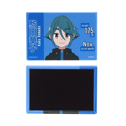 mono 磁石 スクエア缶マグネット 駒田華子 B サンスター文具 コレクション雑貨 アニメキャラクター グッズ メール便可 シネマコレクション