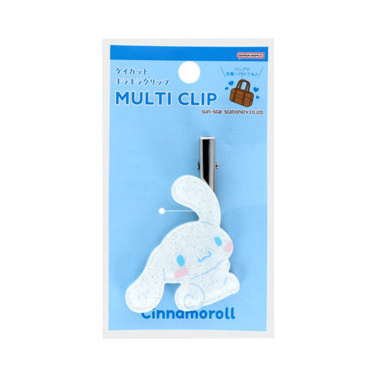 シナモロール ヘアアクセ ダイカットキラキラクリップ Petit collection サンリオ サンスター文具 前髪クリップ キャラクター グッズ メール便可 シネマコレクション