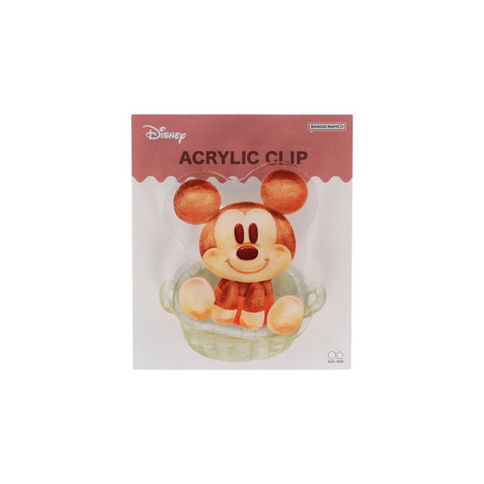 ミッキーマウス クリップ アクリルクリップ Nuiパン ディズニー サンスター文具 事務用品 ダイカットクリップ キャラクター グッズ メール便可 シネマコレクション