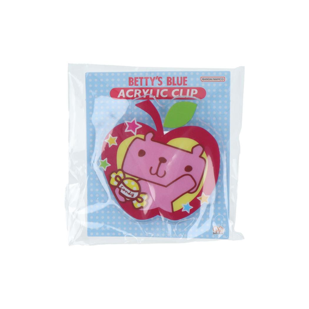 BETTY’S BLUE クリップ アクリルクリップ エイミーちゃん サンスター文具 事務用品 ダイカットクリップ キャラクター グッズ メール便可 シネマコレクション