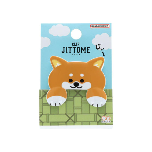 JITTOME ジットメ クリップ ダイカットクリップ 柴犬 茶 いぬ サンスター文具 事務用品 かわいい グッズ メール便可 シネマコレクション