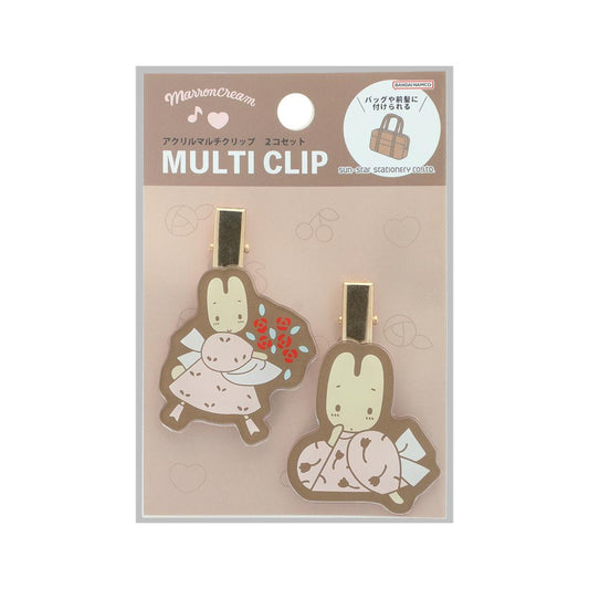 サンリオキャラクターズ ヘアアクセ マルチクリップ2個セット レトロ マロンクリーム Sanrio サンスター文具