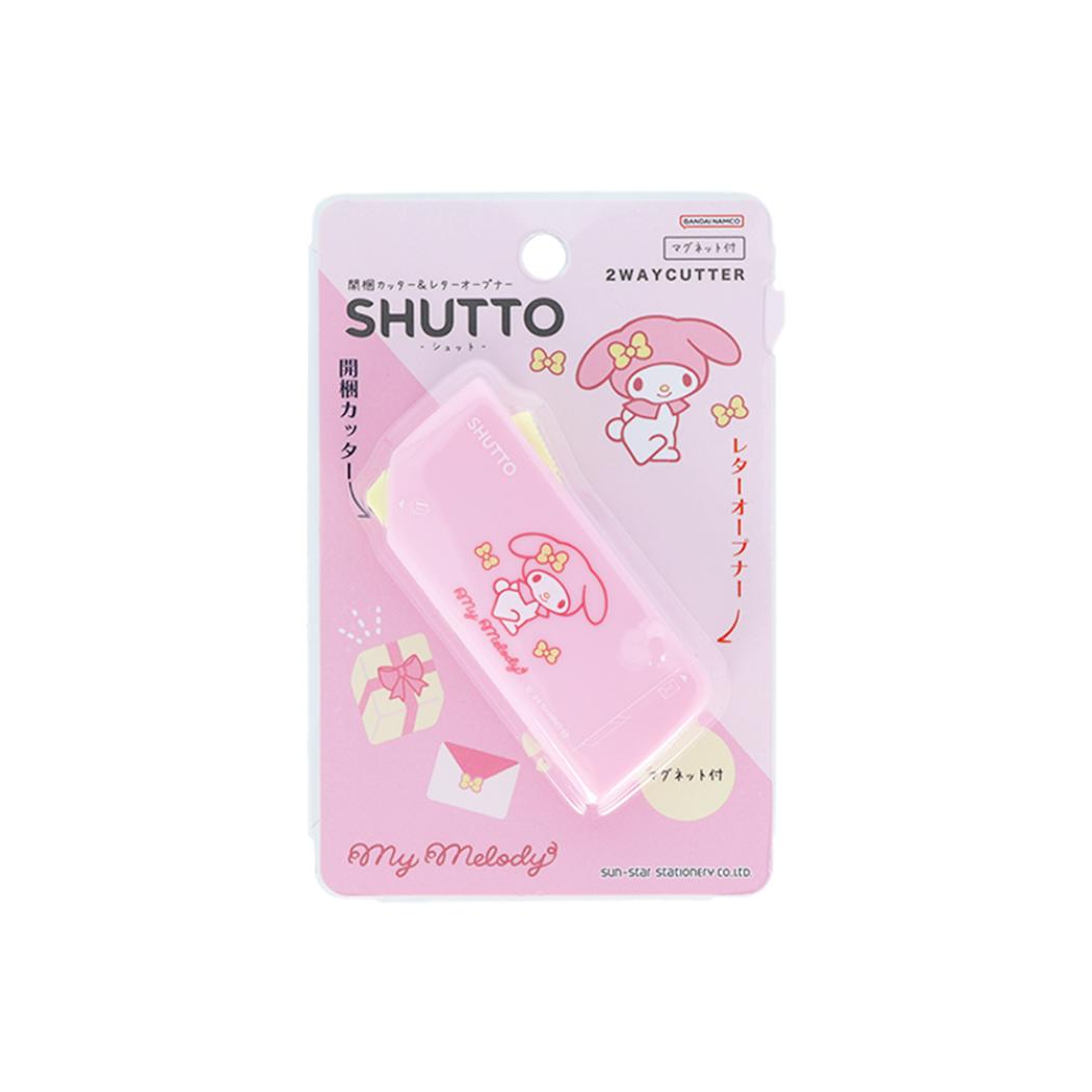 マイメロディ カッター 開梱カッター＆レターオープナーSHUTTO サンリオ サンスター文具 便利文具 事務用品 キャラクター グッズ メール便可 シネマコレクション
