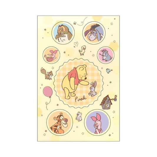 くまのプーさん ぽち袋 シール付きポチ袋 2枚セット ディズニー サンスター文具 お年玉 子供 お正月 キャラクター グッズ メール便可 シネマコレクション