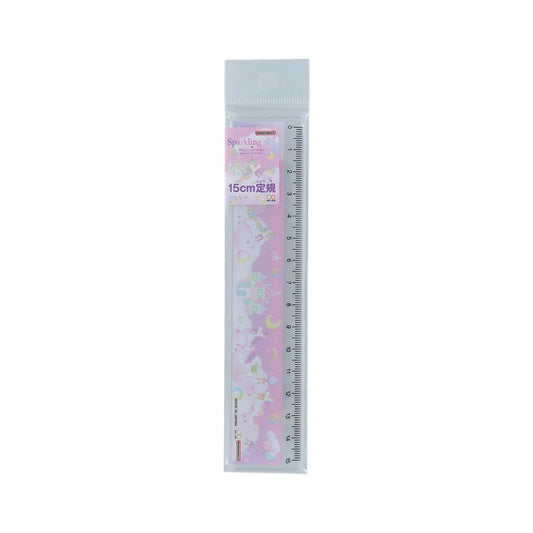 FANCY ファンシー ものさし 15cm定規 スパークリングスカイ サンスター文具 新学期準備文具 かわいい グッズ メール便可 シネマコレクション