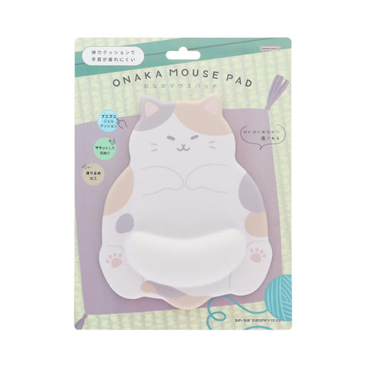 PCアクセ おなかマウスパッド ねこ ミケ サンスター文具 プレゼント かわいい グッズ シネマコレクション