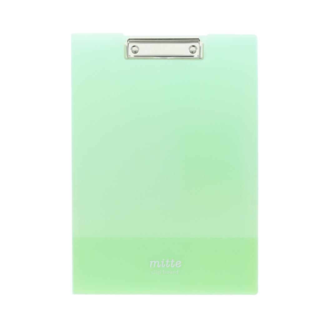 バインダー クリップボードA4 mitte リーフグリーン サンスター文具 事務用品 シンプル グッズ シネマコレクション