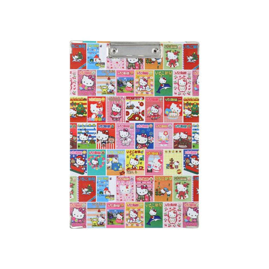 ハローキティ バインダー クリップボード A4 いちご新聞 集合 サンリオ サンスター文具 事務用品 キャラクター グッズ シネマコレクション