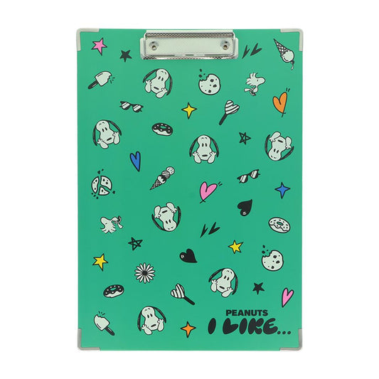 スヌーピー バインダー クリップボードA4 PEANUTS I LIKE チラシ ピーナッツ サンスター文具