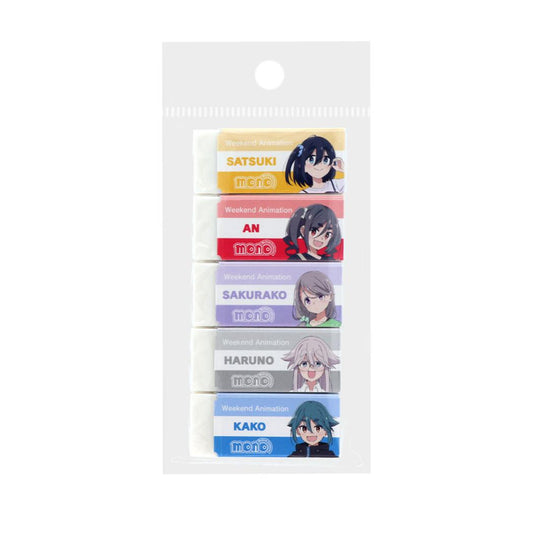 mono けしごむ MONO モノ消しゴム5個パック サンスター文具 新学期準備文具 アニメキャラクター グッズ メール便可 シネマコレクション