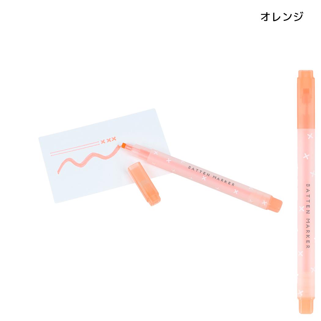 カラーペン バッテンマーカー オレンジ サンスター文具