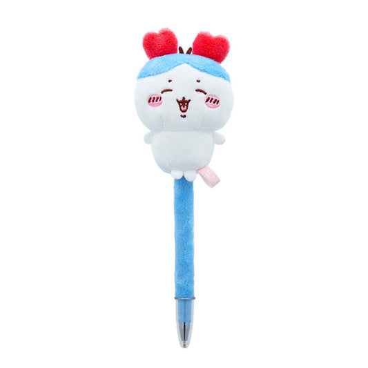 ちいかわ ボールペン ふわふわマスコットボールペン ハチワレ サンスター文具 新学期準備文具 油性 黒 キャラクター グッズ シネマコレクション