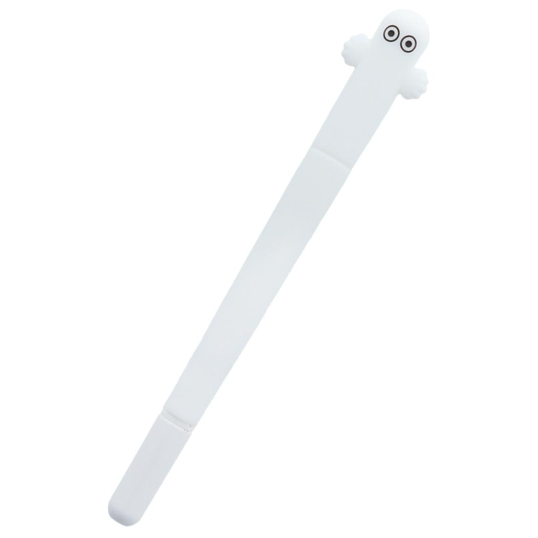 ムーミン ボールペン ラバーボールペン ボール径0.5mm ニョロニョロ A 北欧 サンスター文具 筆記用具 かわいい キャラクター グッズ メール便可 シネマコレクション