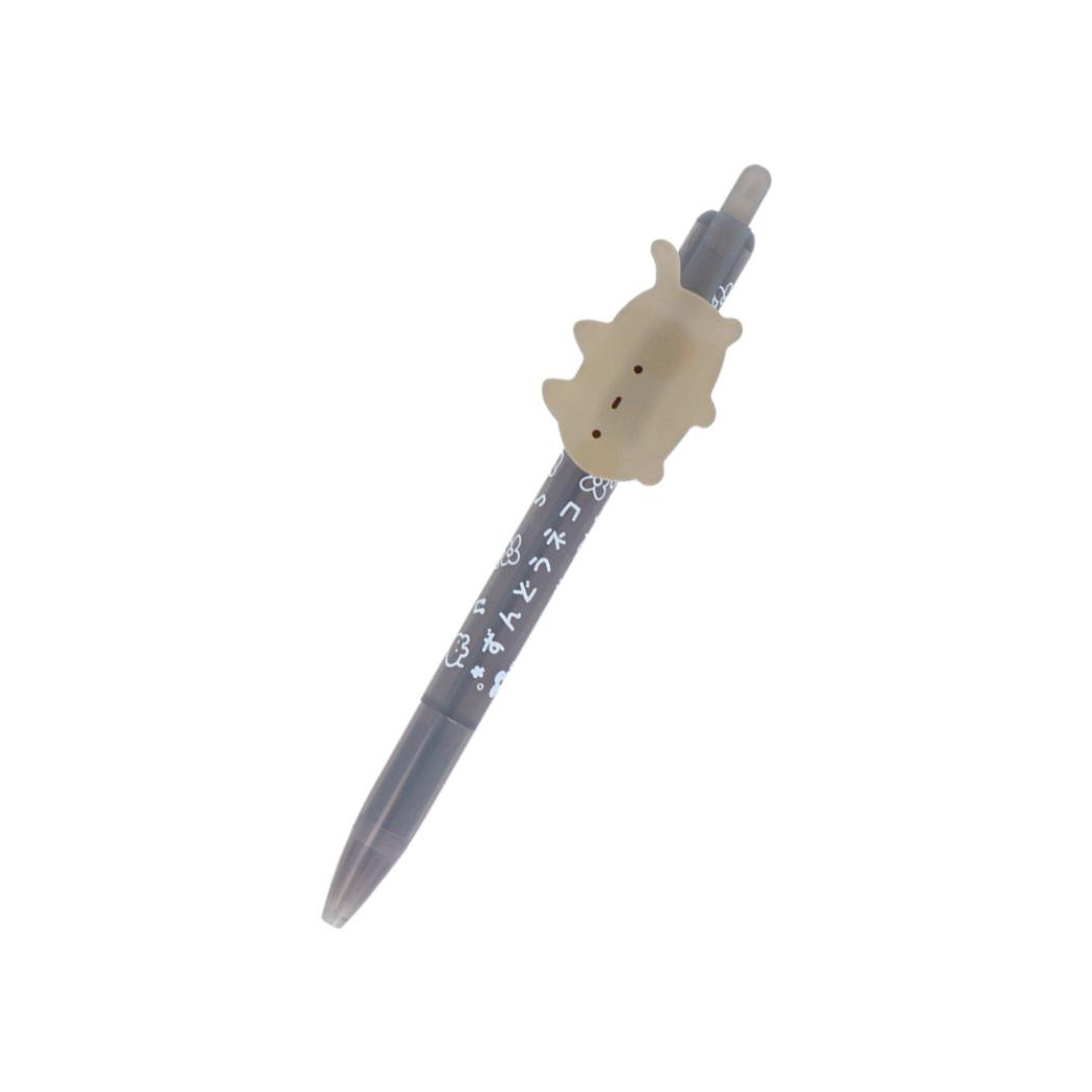 ずんどうネコ ボールペン プレート付ボールペン クロ サンスター文具 新学期準備文具 かわいい グッズ メール便可 シネマコレクション