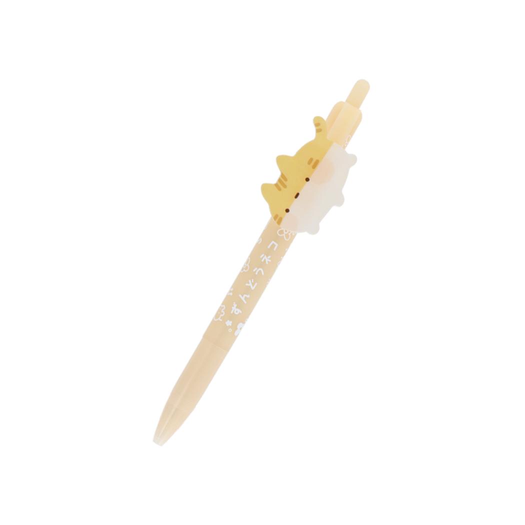 ずんどうネコ ボールペン プレート付ボールペン 茶トラ サンスター文具 新学期準備文具 かわいい グッズ メール便可 シネマコレクション