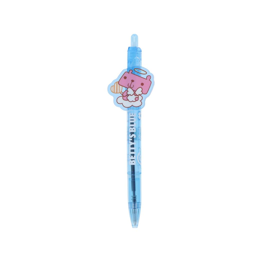 BETTY’S BLUE ボールペン プレート付きボールペン 0.5 ブルー サンスター文具 新学期準備文具 かわいい キャラクター グッズ メール便可 シネマコレクション