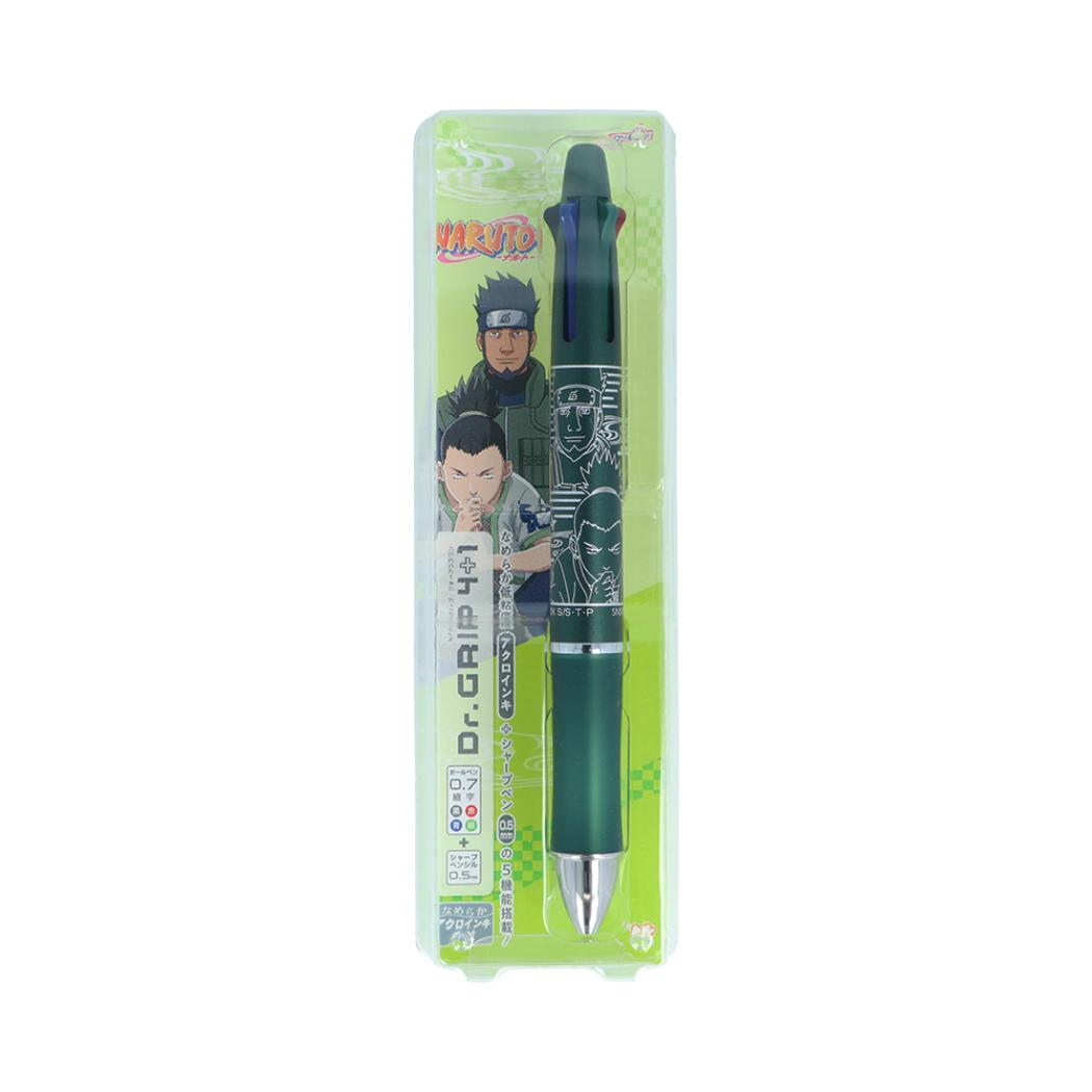NARUTO ナルト 多機能ボールペン Dr.Grip4＋1 奈良シカマル＆猿飛アスマ サンスター文具