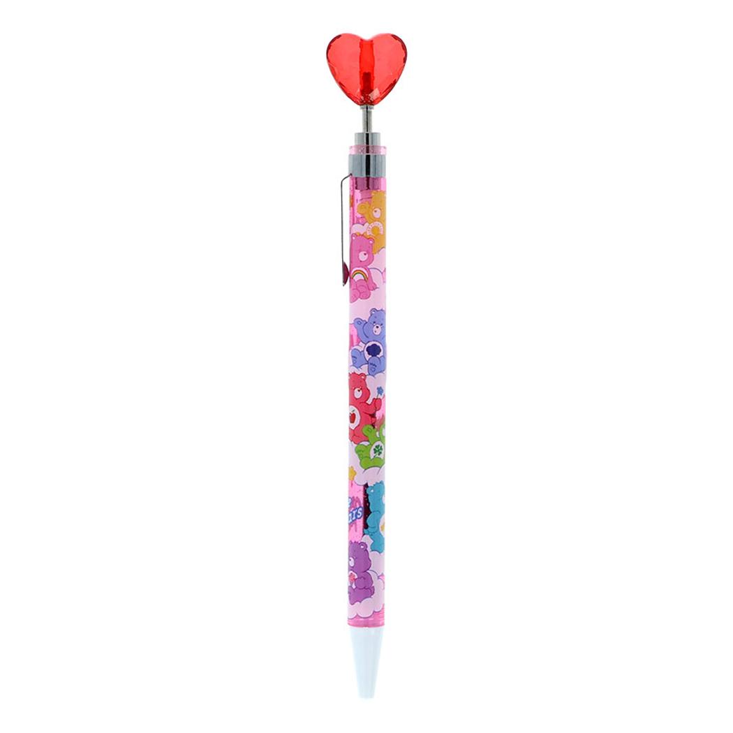 ケアベア ボールペン ハートマスコットボールペン 0.5mm ピンク CareBears サンスター文具 油性 黒 日本製 キャラクター グッズ メール便可 シネマコレクション