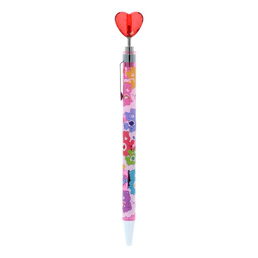 ケアベア ボールペン ハートマスコットボールペン 0.5mm ピンク CareBears サンスター文具 油性 黒 日本製 キャラクター グッズ メール便可 シネマコレクション