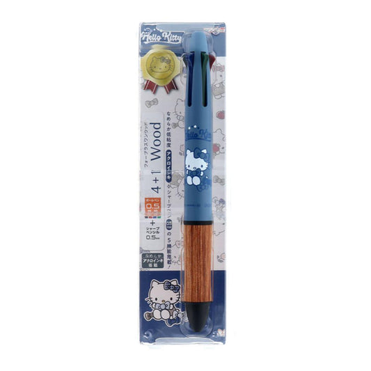 ハローキティ 多機能ボールペン Dr.Grip4＋1 WOOD サンリオ サンスター文具 大学生 高校生 プレゼント キャラクター グッズ メール便可 シネマコレクション