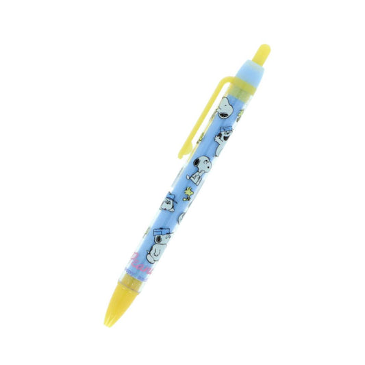 スヌーピー＆シブリングス ノック式ボールペン 油性黒ボールペン 0.7mm スヌーピー＆オラフ ピーナッツ サンスター文具 新学期準備文具 日本製 キャラクター グッズ メール便可 シネマコレクション