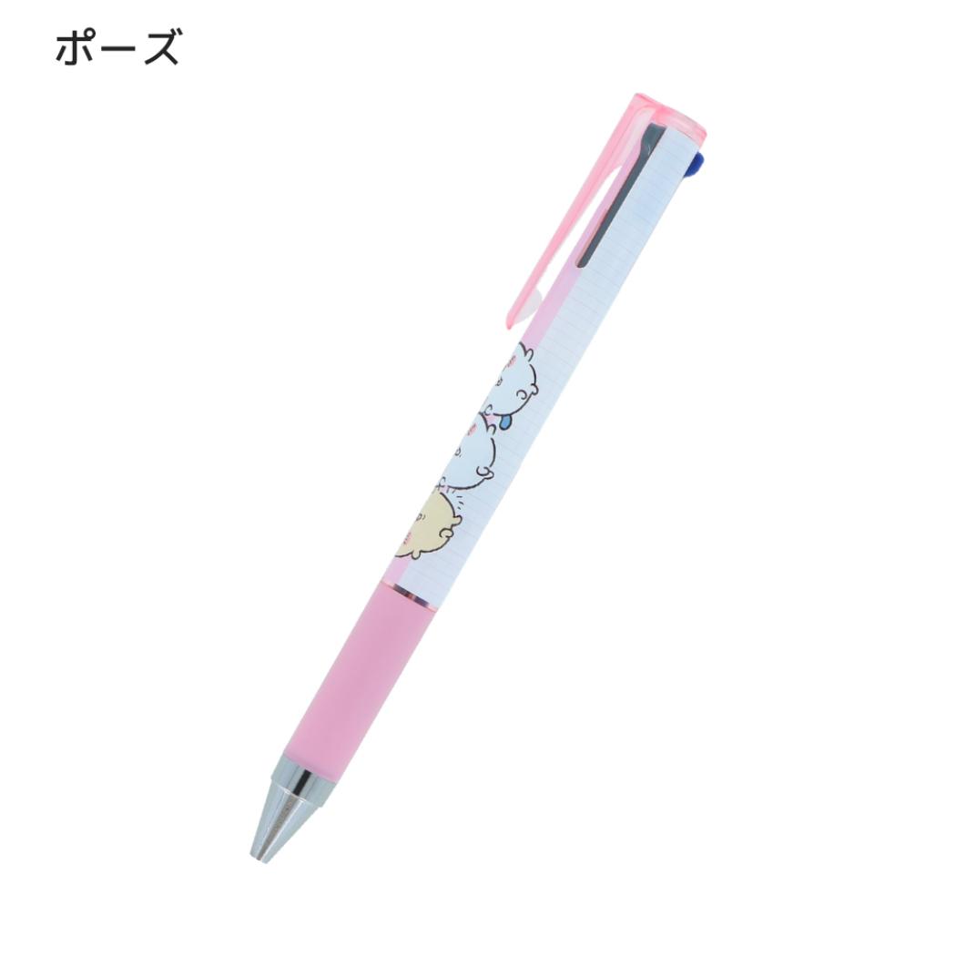 ちいかわ ボールペン JUICE UP 3 0.4mm 黒赤青三色ボールペン ポーズ サンスター文具