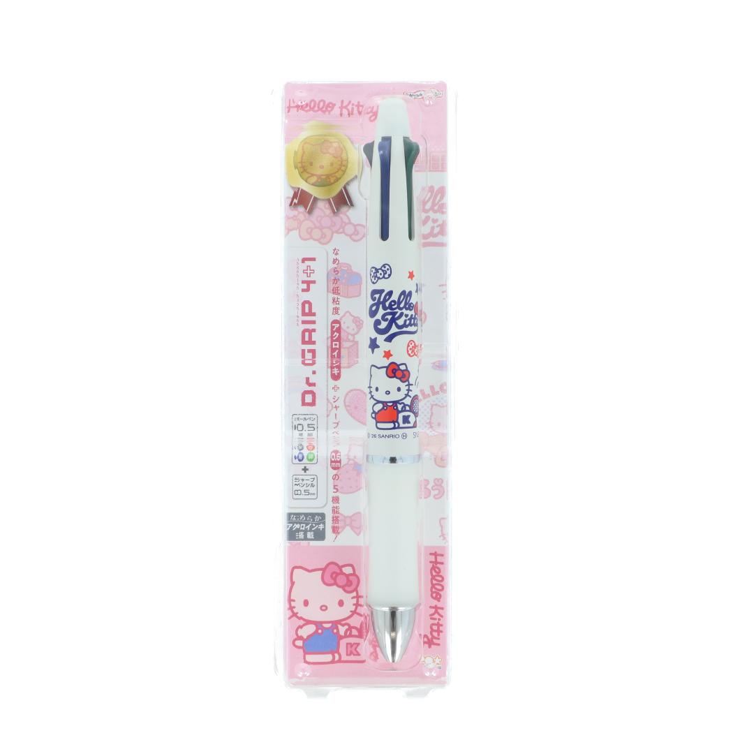 ハローキティ 多機能ボールペン Dr.Grip4＋1 ギフトペン サンリオ サンスター文具