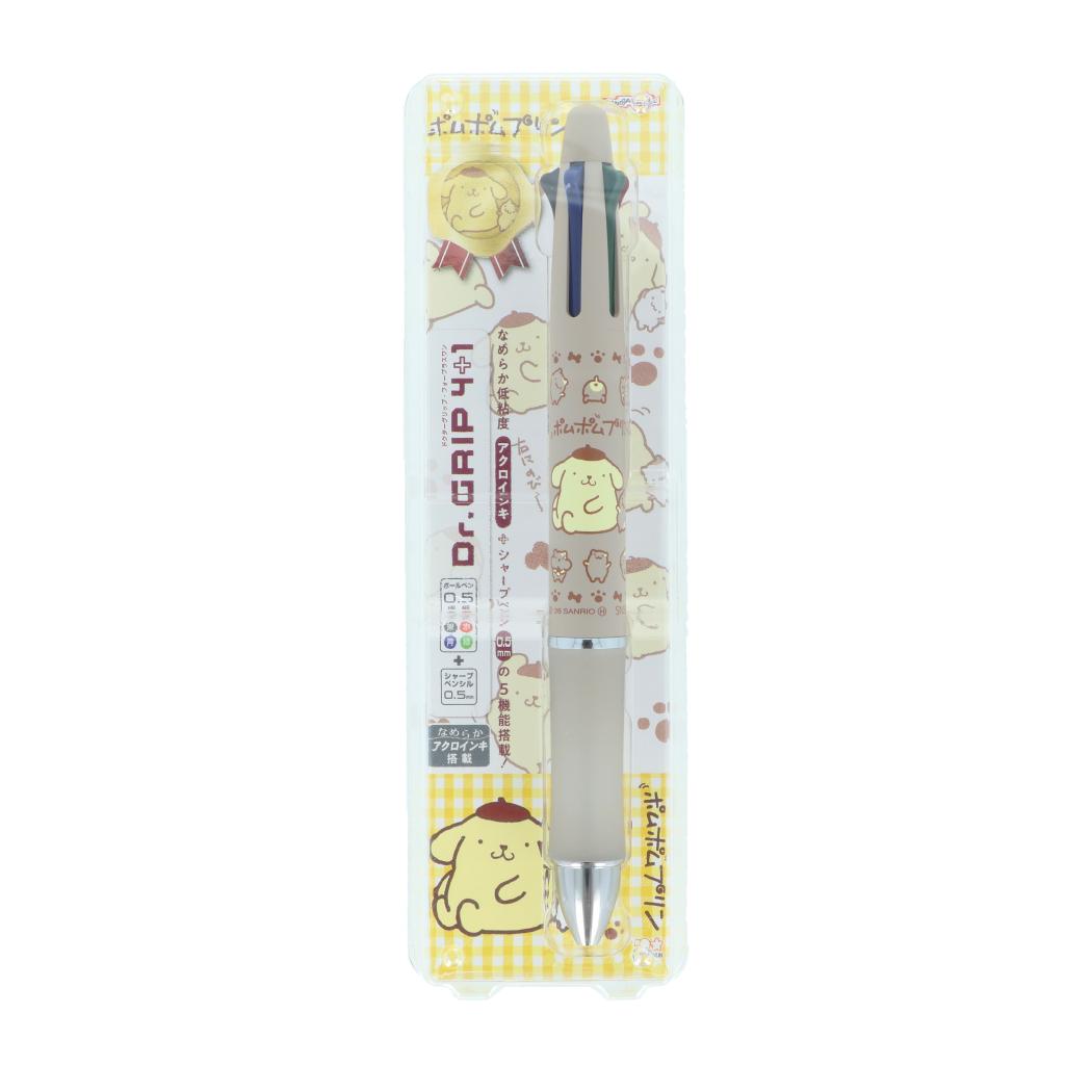 ポムポムプリン 多機能ボールペン Dr.Grip4＋1 ギフトペン サンリオ サンスター文具
