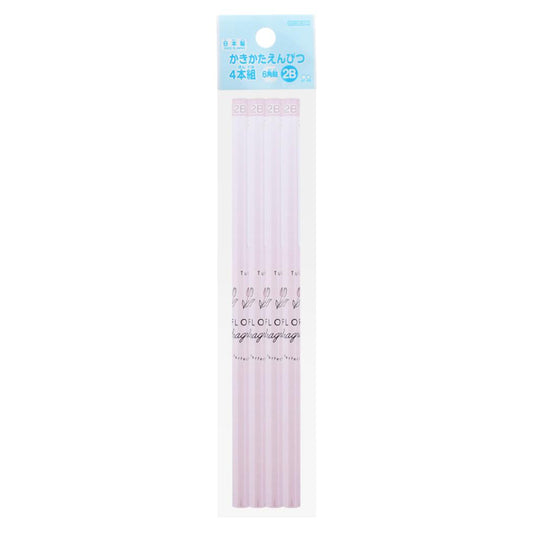 えんぴつ 鉛筆2B 4本組 チューリップ 新入学 サンスター文具 文房具 かわいい 小学生 学校 グッズ メール便可 シネマコレクション