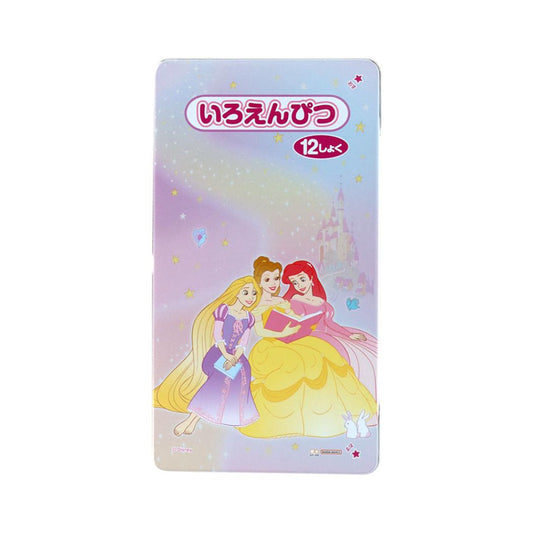 ディズニープリンセス えんぴつ 色鉛筆 12色セット ディズニー サンスター文具 新学期準備文具 日本製 キャラクター グッズ メール便可 シネマコレクション