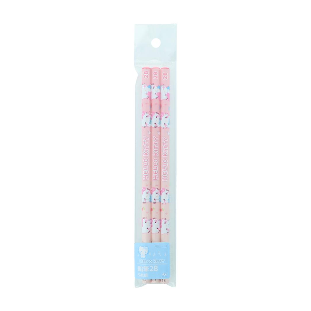 ハローキティ 鉛筆 2B 丸軸 3本組 MarshmallowPop マシュマロポップ サンリオ サンスター文具