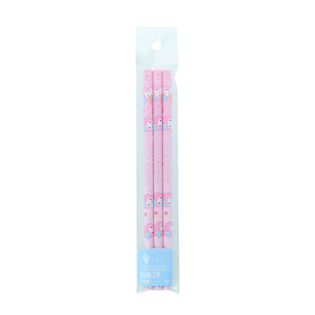 マイメロディ 鉛筆 2B 丸軸 3本組 MarshmallowPop マシュマロポップ サンリオ サンスター文具