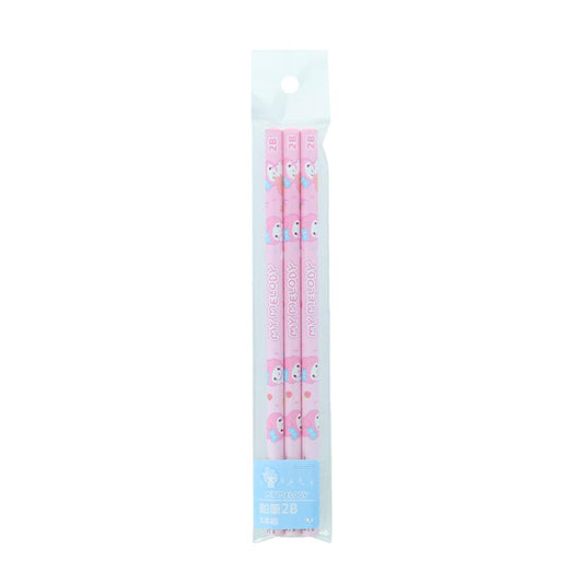 マイメロディ 鉛筆 2B 丸軸 3本組 MarshmallowPop マシュマロポップ サンリオ サンスター文具