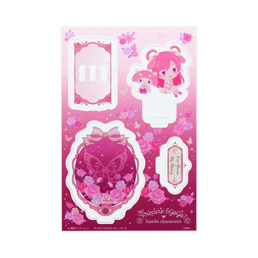 Yes！プリキュア5GoGo！xサンリオキャラクターズ コレクション雑貨 アクリルスタンド キュアドリーム サンリオ サンスター文具 インテリア雑貨 アクスタ キャラクター グッズ メール便可 シネマコレクション
