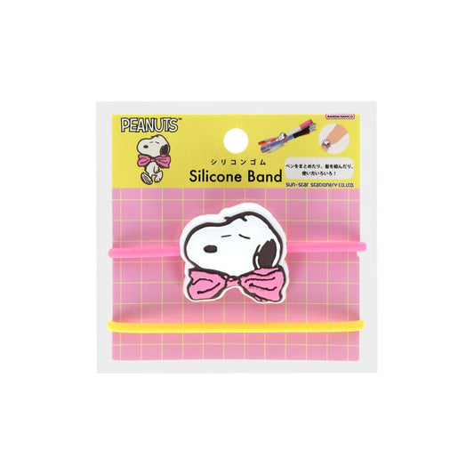 スヌーピー ヘアアクセ シリコンゴム リボン Petit collection4 ピーナッツ サンスター文具 整理整頓 キャラクター グッズ メール便可 シネマコレクション