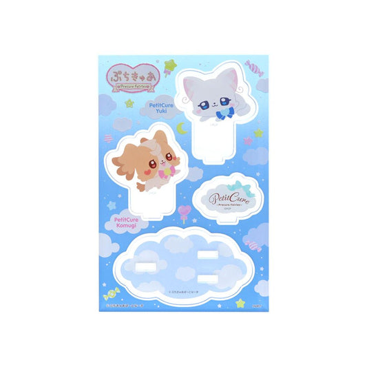 ぷちきゅあ コレクション雑貨 アクリルスタンド ぷちきゅあこむぎ＆ぷちきゅあゆき プリキュア サンスター文具 かわいい 日本製 キャラクター グッズ メール便可 シネマコレクション
