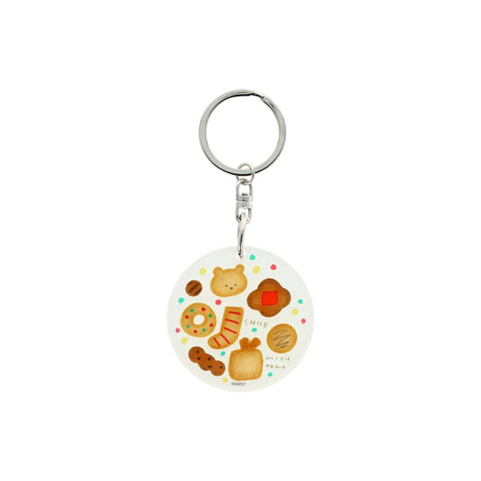 mizutama キーリング アクリルチャーム クッキー サンスター文具 プレゼント かわいい グッズ メール便可 シネマコレクション