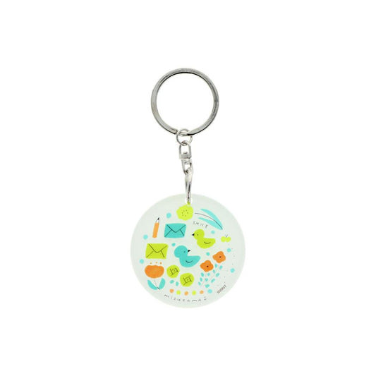 mizutama キーリング アクリルチャーム とりさん サンスター文具 プレゼント かわいい グッズ メール便可 シネマコレクション