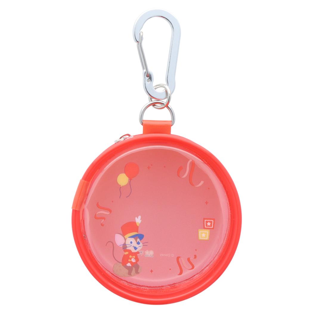 ダンボ ミニポーチ 缶バッチポーチ ティモシー ディズニー サンスター文具 小さめポーチ 小物入れ かわいい キャラクター グッズ シネマコレクション